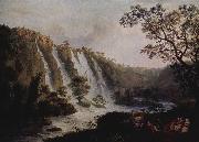 Jacob Philipp Hackert Villa des Maecenas mit den Wasserfallen in Tivoli oil painting on canvas